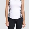 Tennis Tail Activewear Tanks | Elenora Tank - White/Tropical - Final Sale