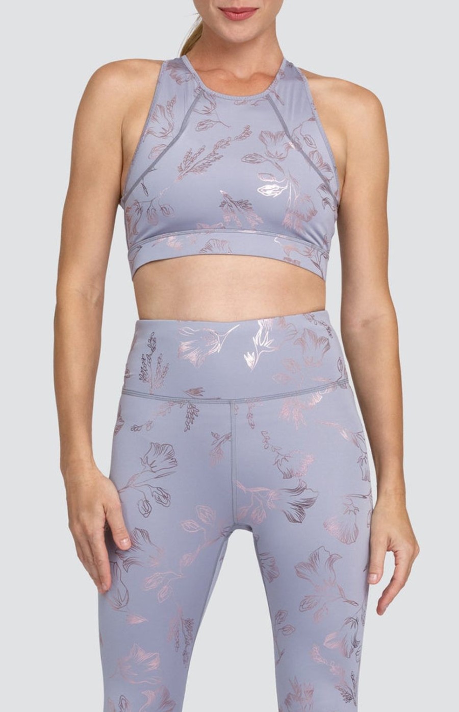 Tennis Tail Activewear Sports Bras | Gold Sports Bra - Meadow - Final Sale