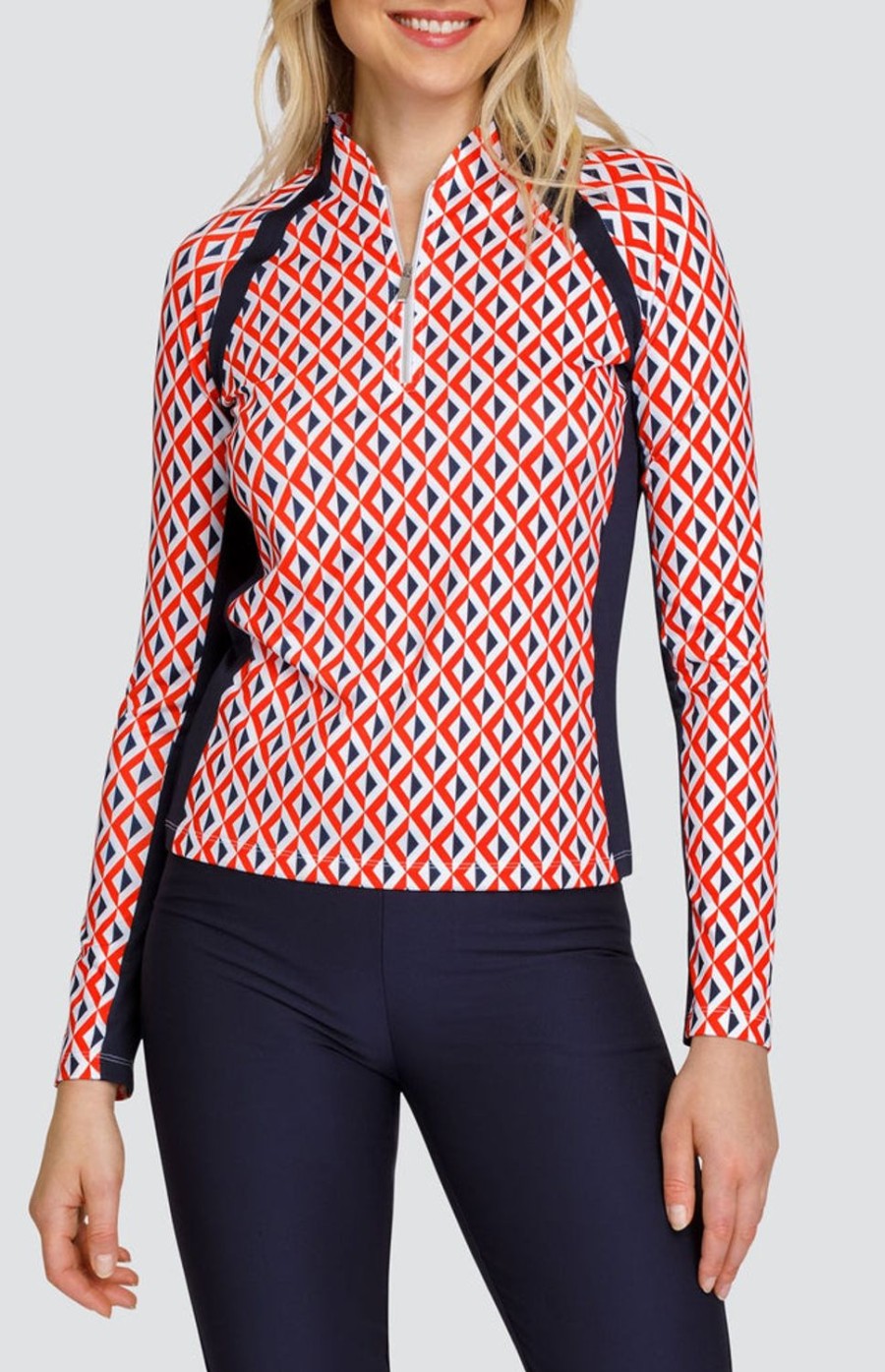 Golf Tail Activewear Long Sleeve | Flynn Top - Sierra Geo