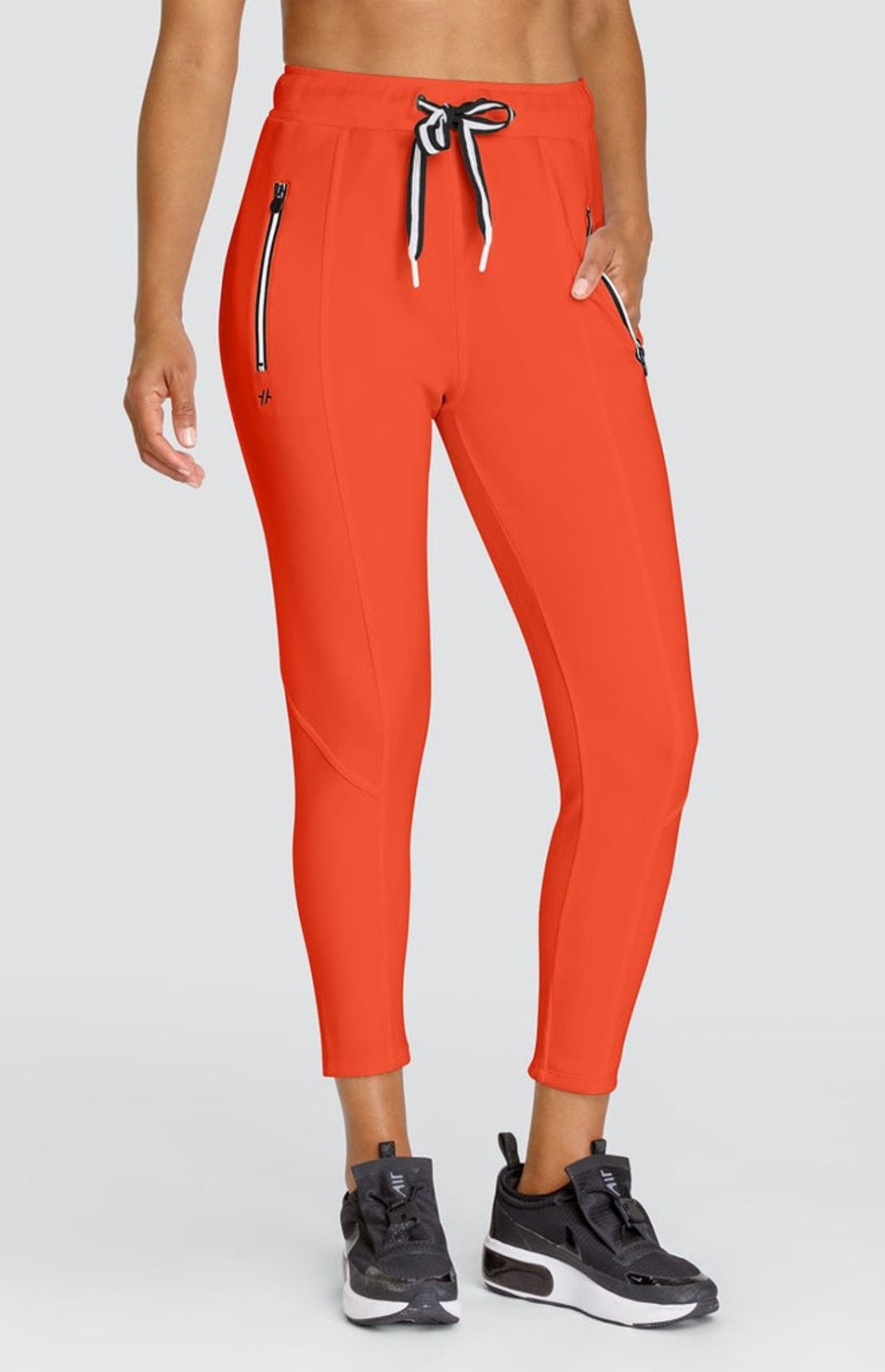 Golf Tail Activewear Ankle Pants | Eleanor Cherry Tomato Jogger