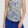 Tennis Tail Activewear Tanks | Maya Tank - Lemon Zebra - Final Sale