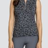 Golf Tail Activewear Sleeveless | Oro Top - Leopardess