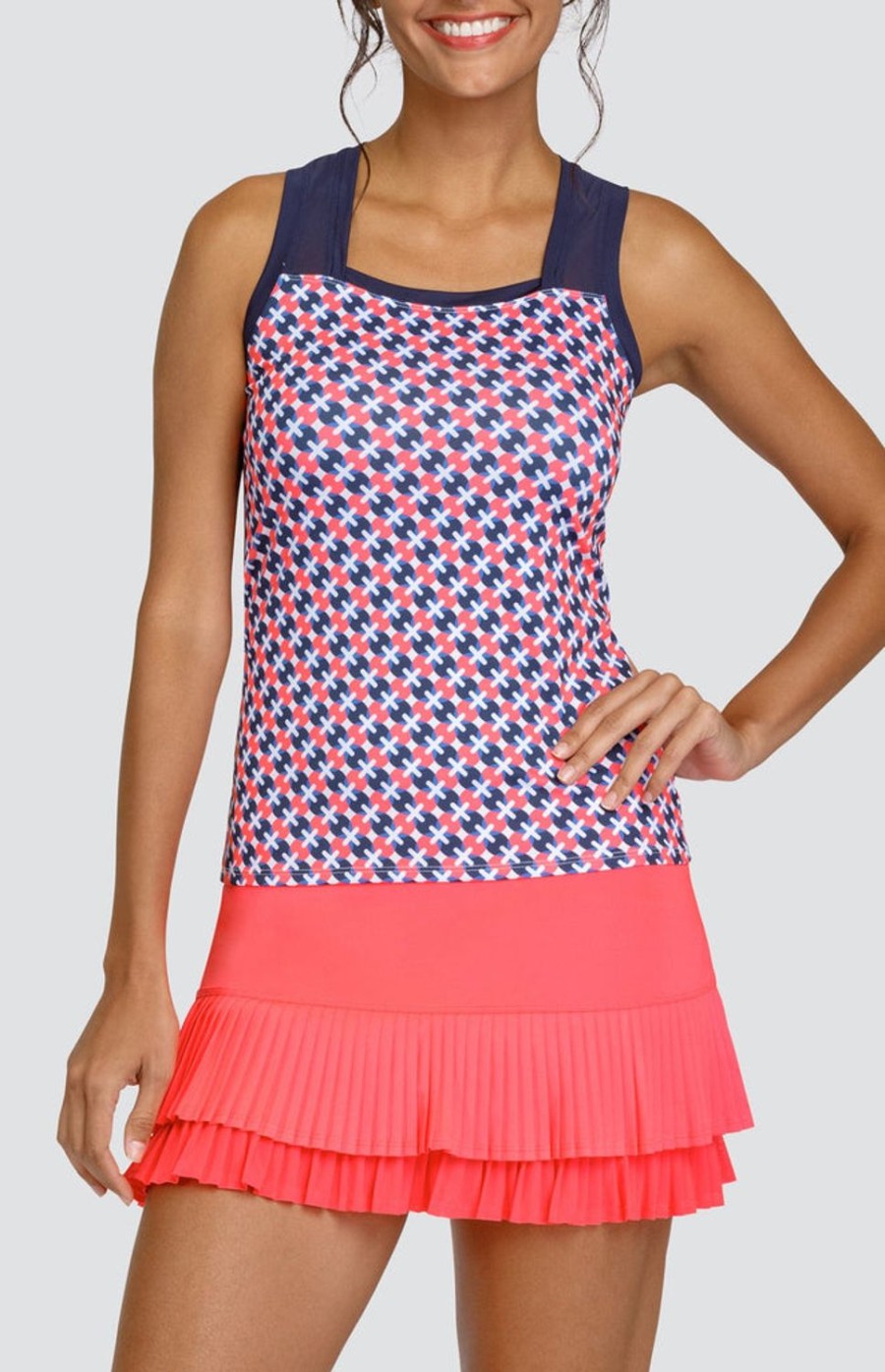 Tennis Tail Activewear Tanks | Rumary Tank - Star Geo