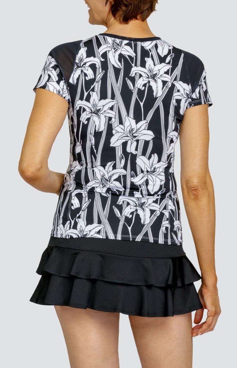 Tennis Tail Activewear Short Sleeve | Lavinia Top - Raven Lilium