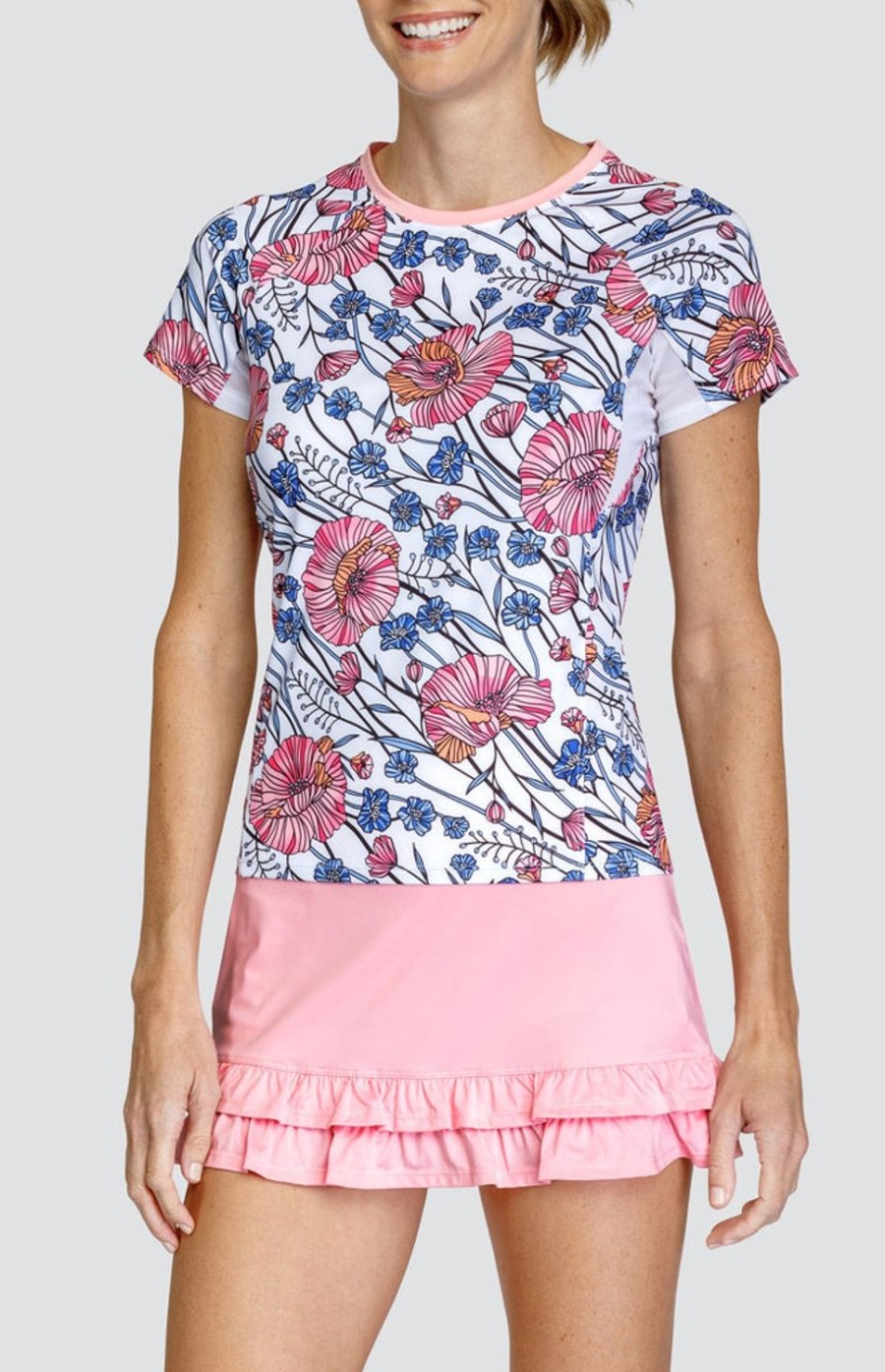 Tennis Tail Activewear Short Sleeve | Eilish Top - Atlantica