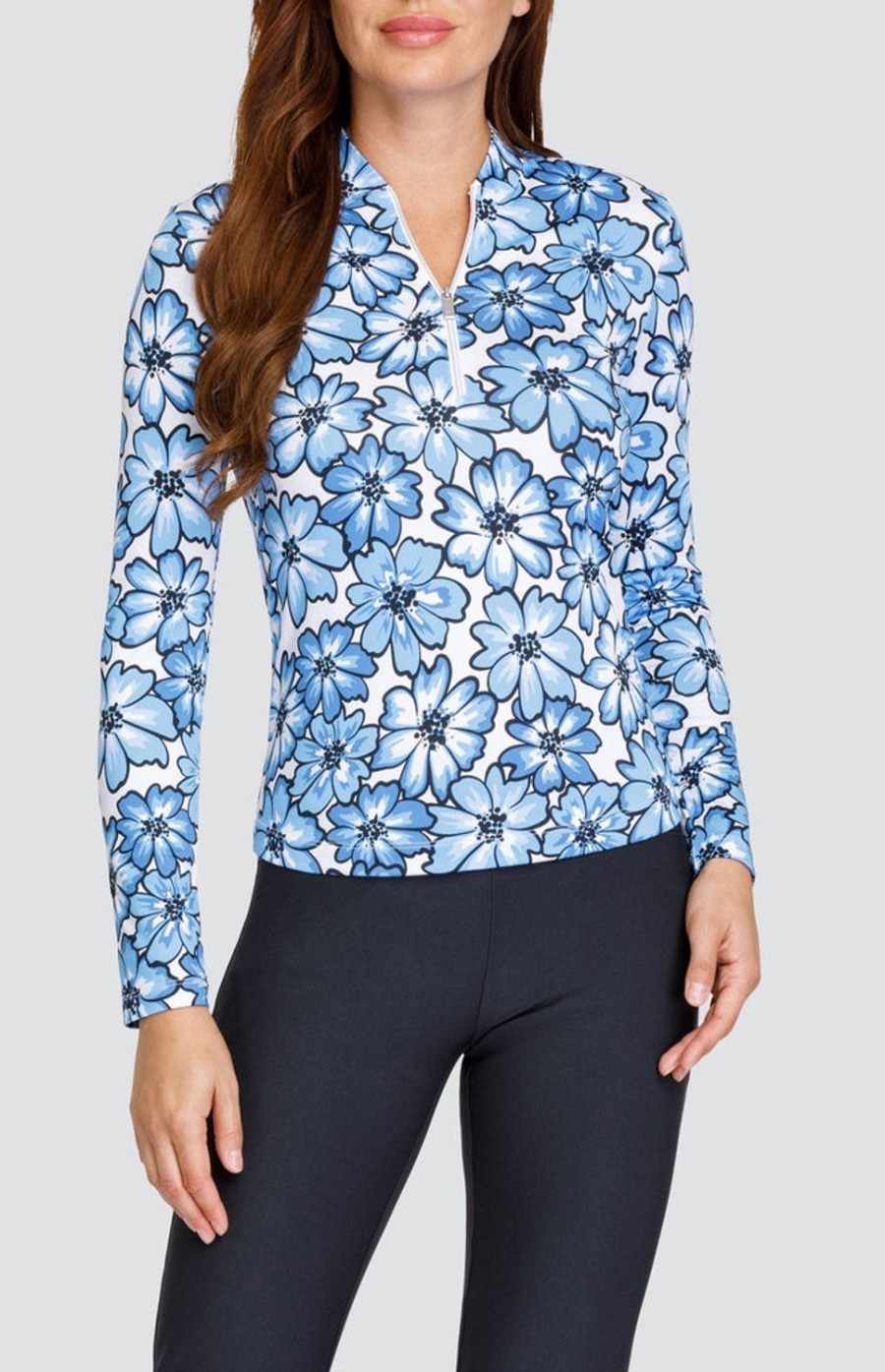 Golf Tail Activewear Long Sleeve | Kalinda Top - Flourishing Cosmos