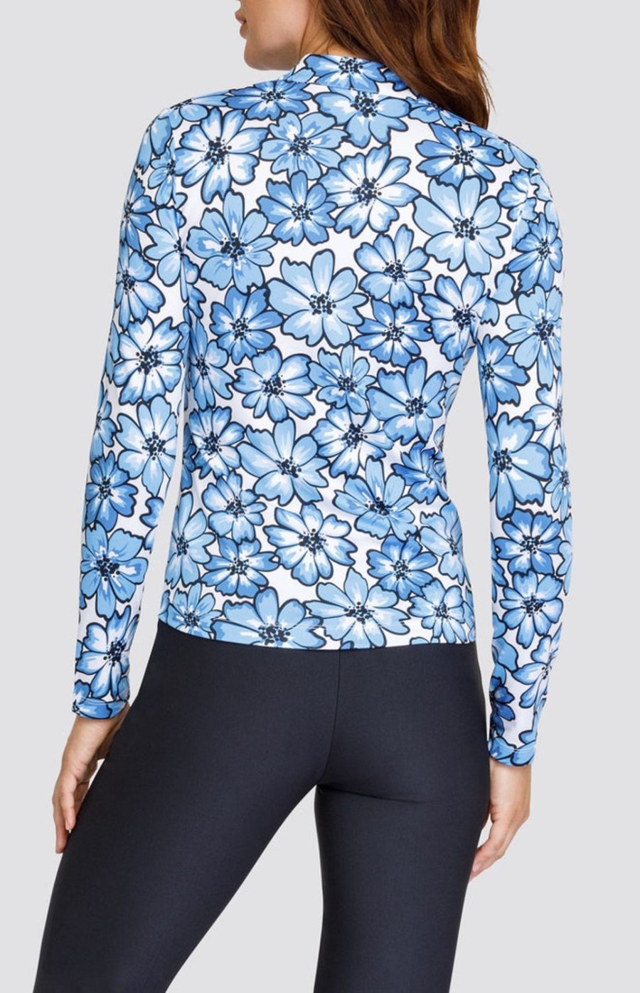 Golf Tail Activewear Long Sleeve | Kalinda Top - Flourishing Cosmos