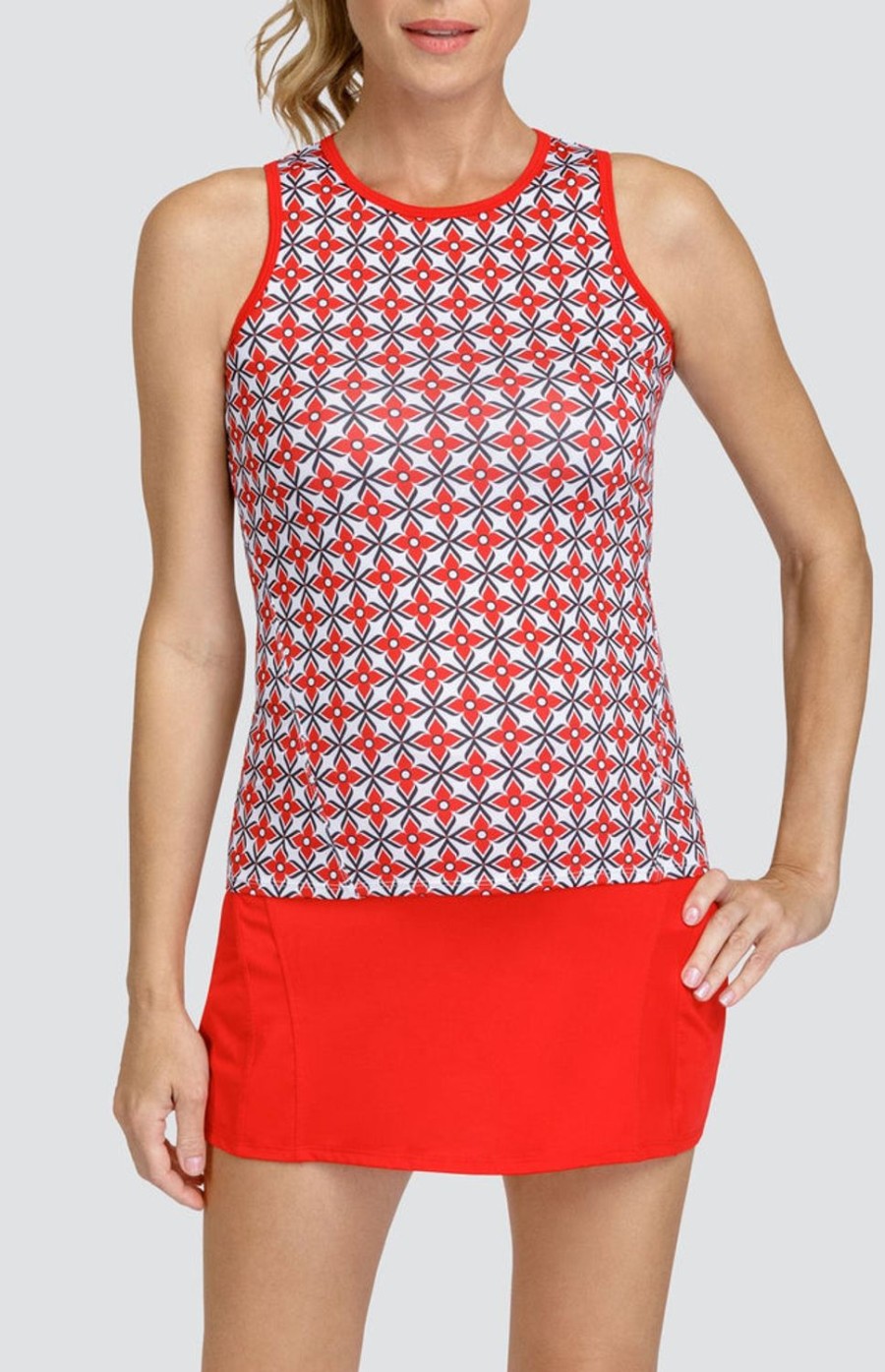 Tennis Tail Activewear Tanks | Quinlynn Tank - Windmill Geo