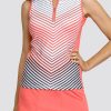 Golf Tail Activewear Sleeveless | Nolia Top - Gradient Chevron