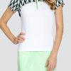 Golf Tail Activewear Short Sleeve | Sharolyn Top - Chevron Geo