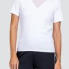 Tennis Tail Activewear Short Sleeve | Valley Top - Chalk - Final Sale