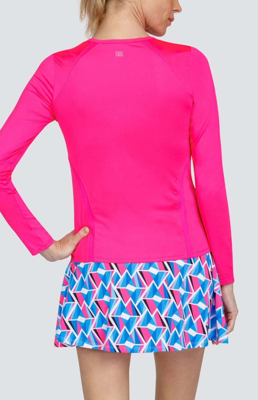 Tennis Tail Activewear Long Sleeve | Moriana Top - Wild Watermelon