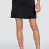 Golf Tail Activewear Skirts And Skorts | Elevation 18" Textured Skort - Onyx Black