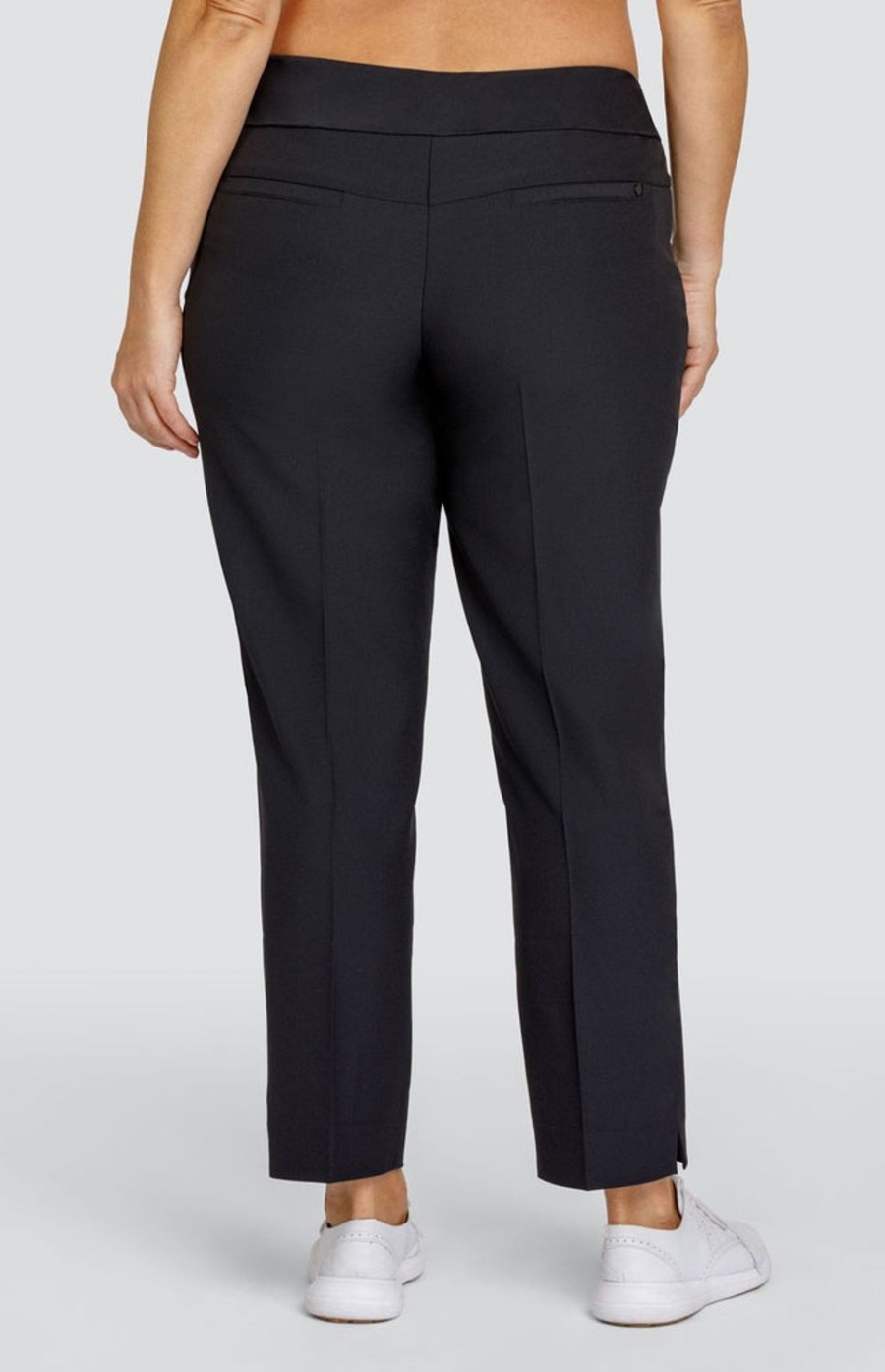 Golf Tail Activewear Ankle Pants | Mulligan 28" Ankle Pant - Onyx Black - Extended Sizes