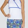 Tennis Tail Activewear Tanks | Mazikeen Tank - Mystic Blue