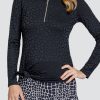 Golf Tail Activewear Long Sleeve | Tamil Top - Pebbles Onyx