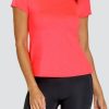 Tennis Tail Activewear Short Sleeve | Armelle Top - Petite Petals Jacquard