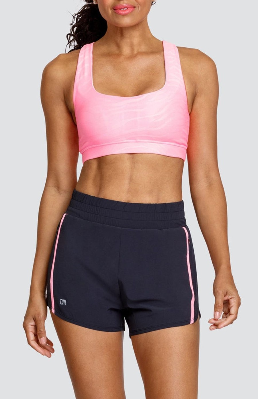 Tennis Tail Activewear Sports Bras | Coralee Sports Bra - Cotton Candy