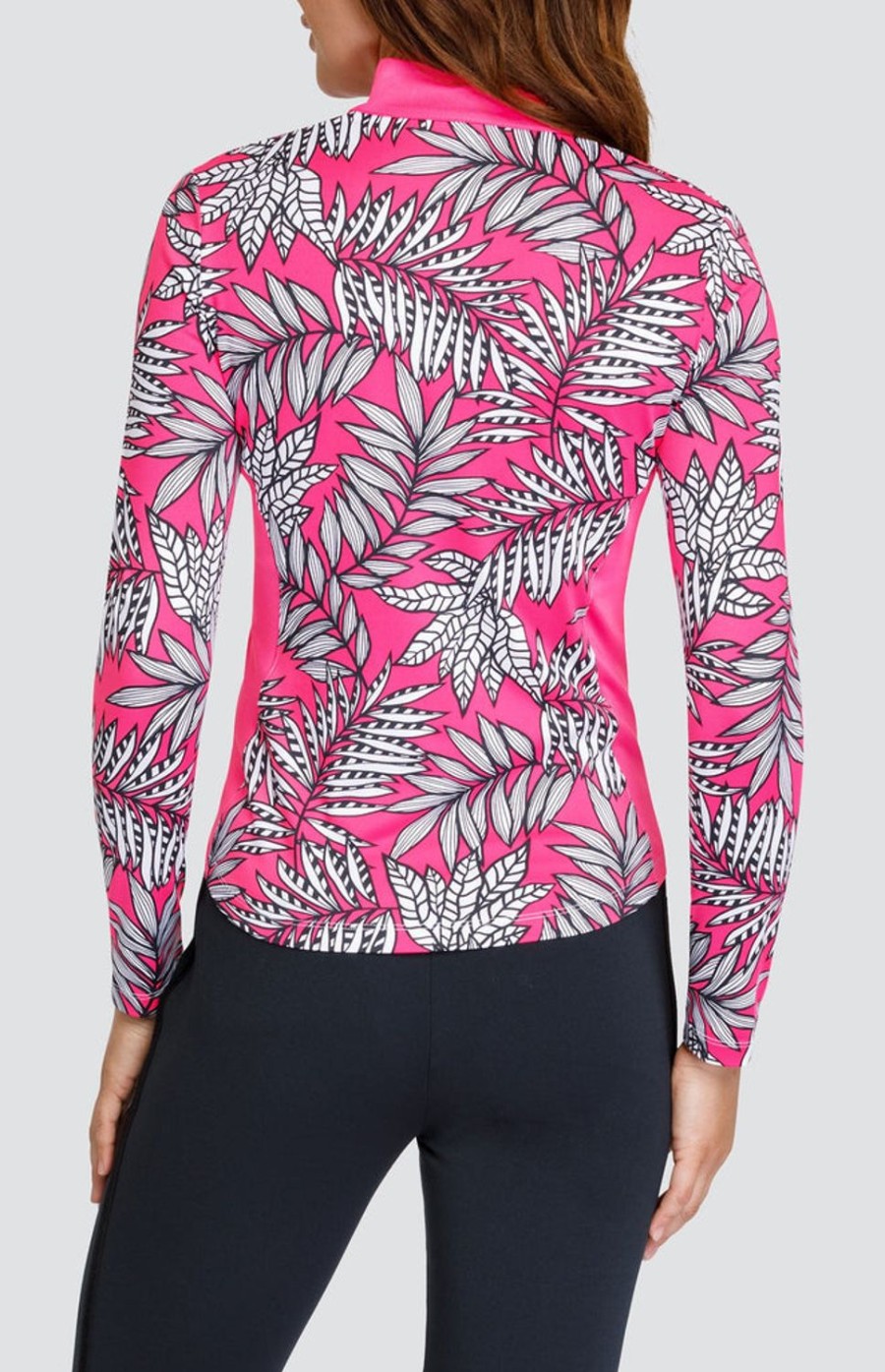 Golf Tail Activewear Long Sleeve | Benton Top - Cascading Ferns