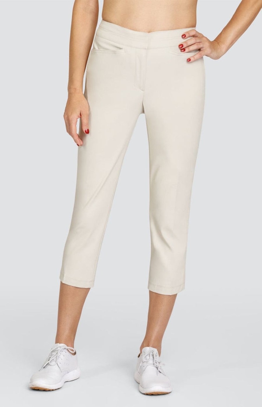 Golf Tail Activewear Capris | Classic 23" Capri - Tan Chino