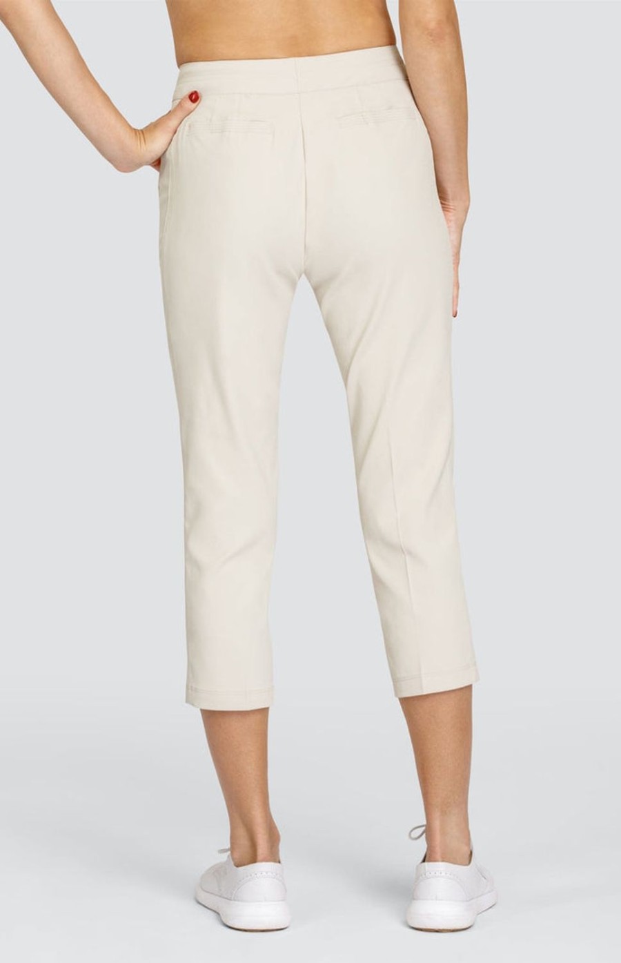 Golf Tail Activewear Capris | Classic 23" Capri - Tan Chino