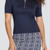 Golf Tail Activewear Short Sleeve | Elaura Top - Night Navy