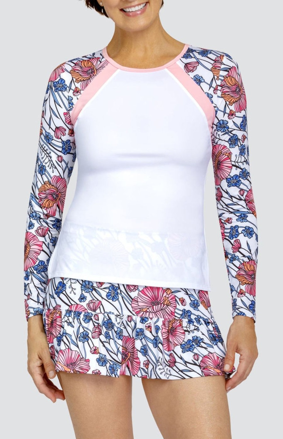 Tennis Tail Activewear Long Sleeve | Floria Top - Atlantica