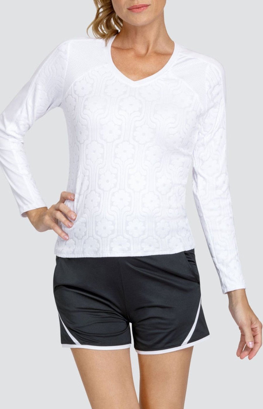 Tennis Tail Activewear Long Sleeve | Ausha Top - Flora Aura