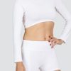 Golf Tail Activewear Long Sleeve | Sasha Layering Top - Chalk White