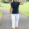 Golf Tail Activewear Short Sleeve | Nivah Top - Onyx Black