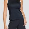 Tennis Tail Activewear Tanks | Dink Tank - Onyx Black