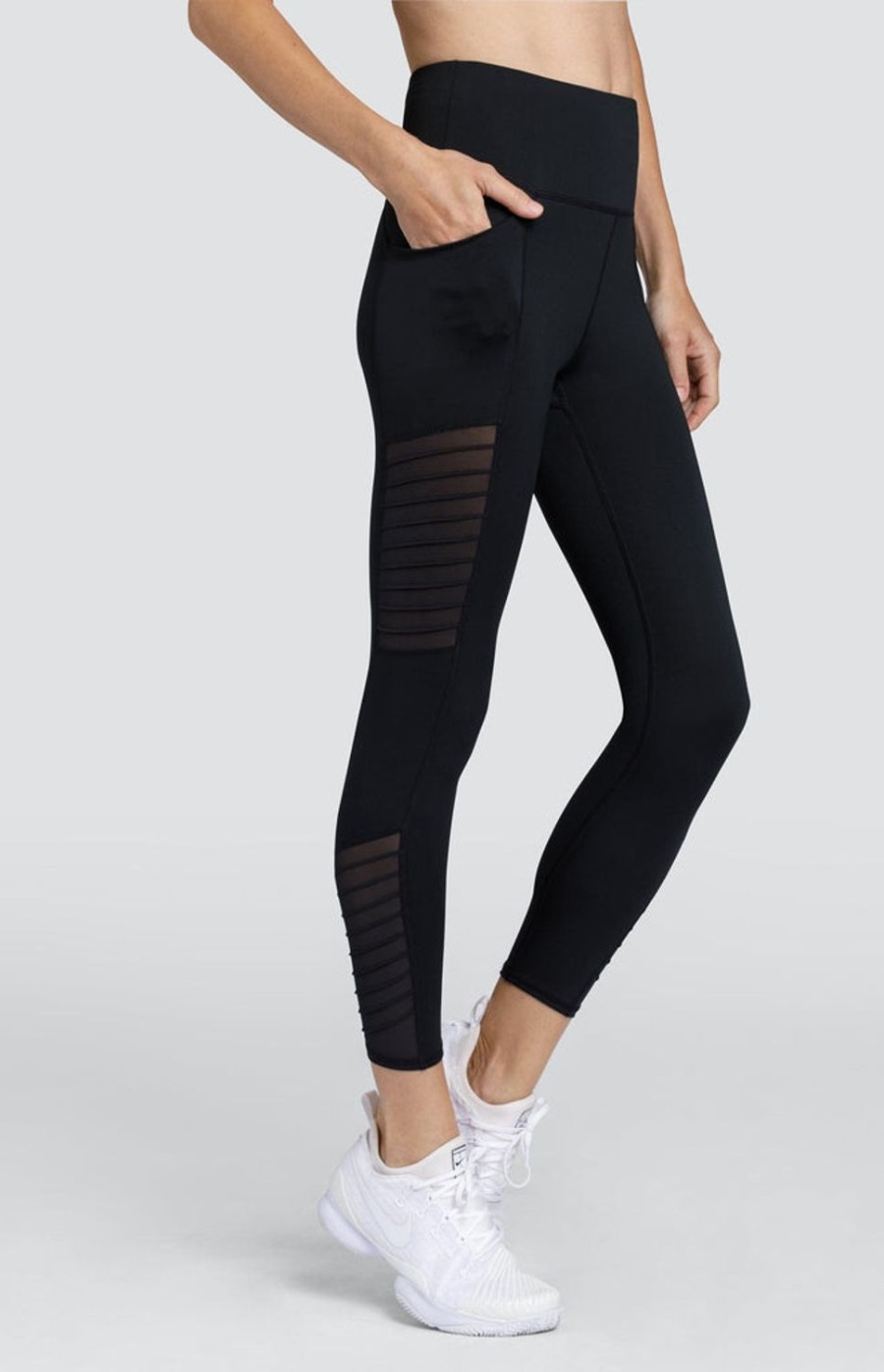 Tennis Tail Activewear Pants And Leggings | Annalee 24" Leggings - Onyx Black