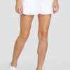 Tennis Tail Activewear Skirts And Skorts | Jennifer 12.5" Flounce Skort - Chalk White