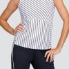 Tennis Tail Activewear Tanks | Abrielle Tank - Infinity Stripe - Final Sale