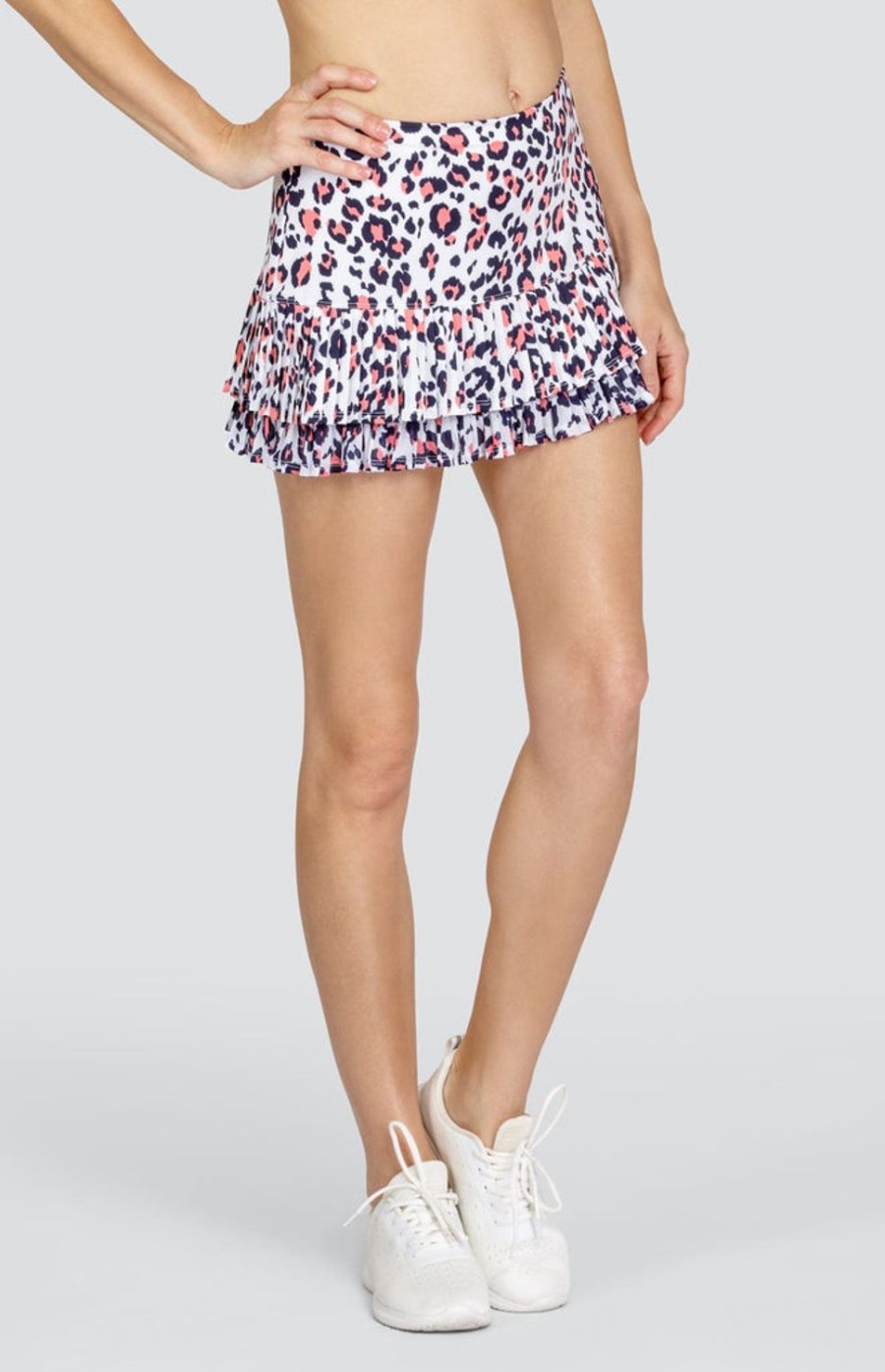 Tennis Tail Activewear Skirts And Skorts | Kacie 12.5" Skort - Painted Leopard