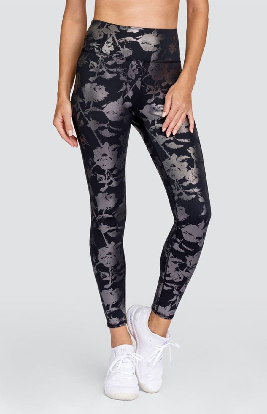 Tennis Tail Activewear Pants And Leggings | Fauna 27" Leggings - Metallic Rose