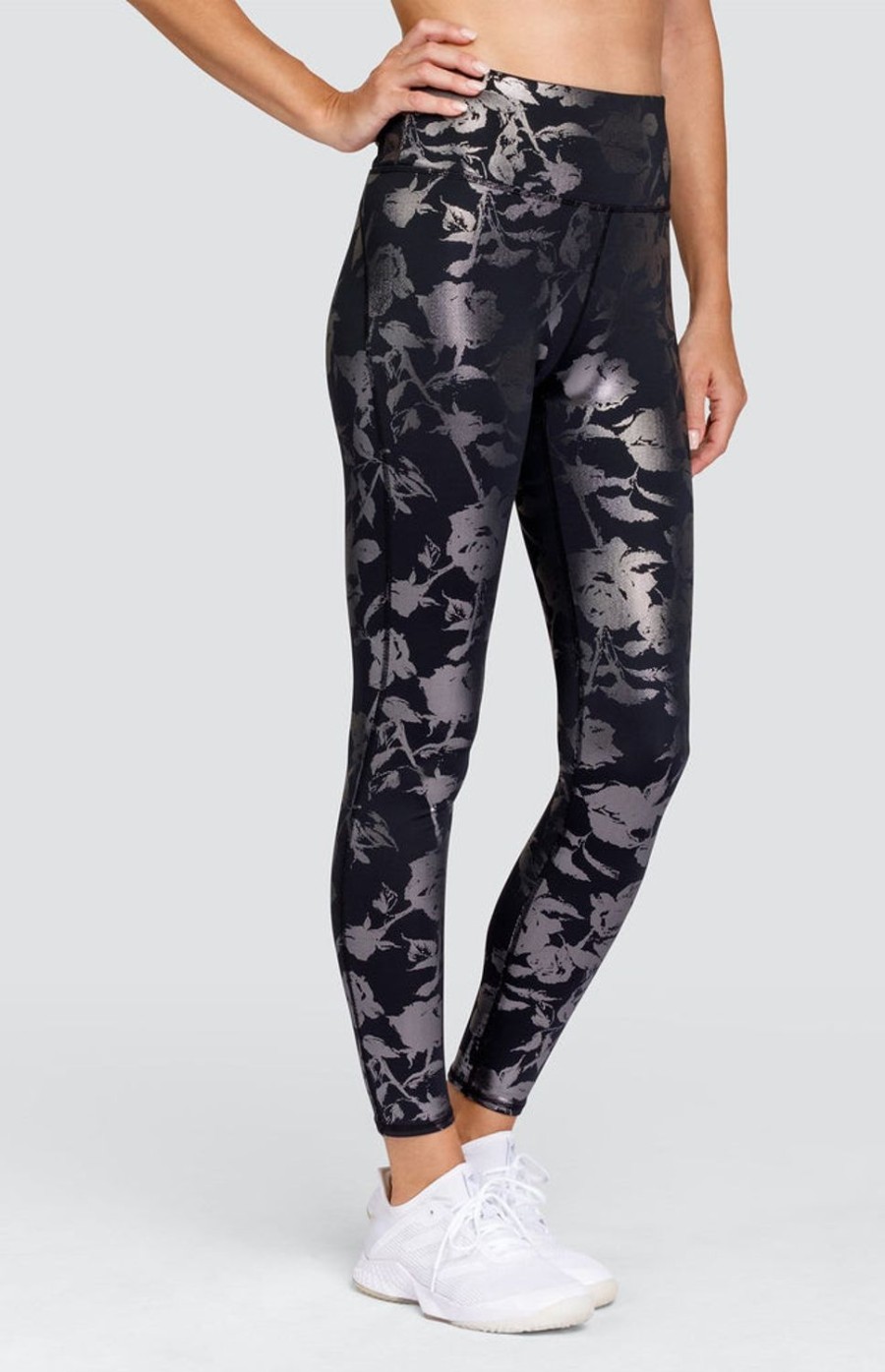 Tennis Tail Activewear Pants And Leggings | Fauna 27" Leggings - Metallic Rose