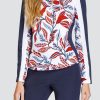 Golf Tail Activewear Long Sleeve | Mikele Top - Galleria Foliage