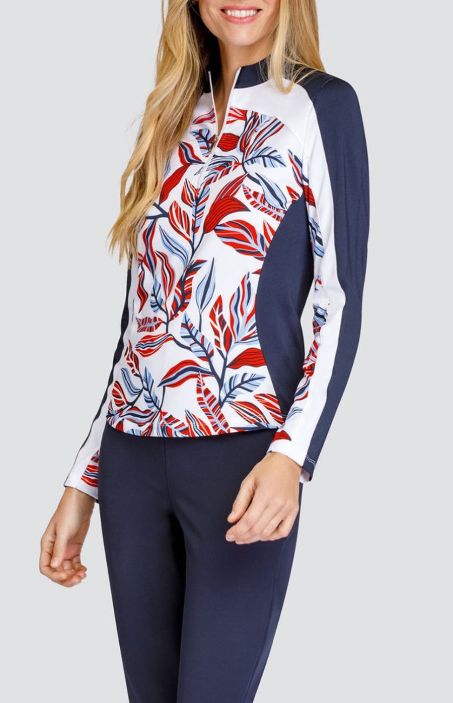 Golf Tail Activewear Long Sleeve | Mikele Top - Galleria Foliage