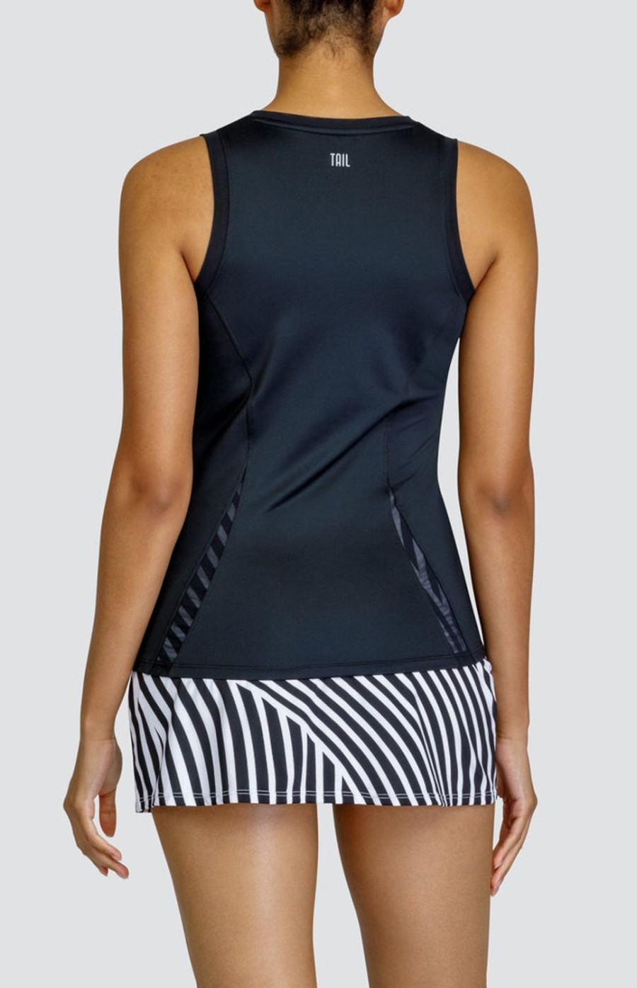 Tennis Tail Activewear Tanks | Luella Tank - Onyx Black