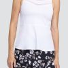 Tennis Tail Activewear Tanks | Brooklyn Tank - Chalk White