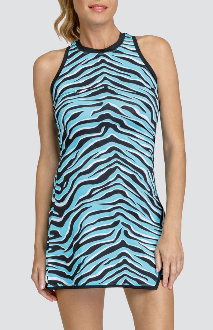 Tennis Tail Activewear | Mellie 33" Dress - Mountain Zebra