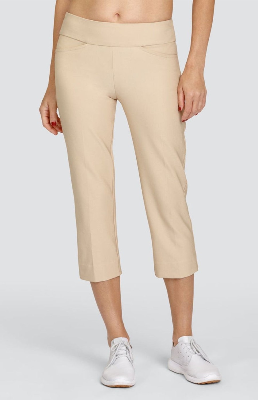 Golf Tail Activewear Capris | Mulligan 22" Capri - Sand