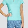 Golf Tail Activewear Short Sleeve | Mckenna Top - Merry Blue