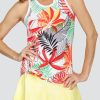 Tennis Tail Activewear Tanks | Dorothea Tank - Mod Monstera