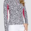 Golf Tail Activewear Long Sleeve | Shalia Top - Abstract Cheetah