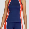 Tennis Tail Activewear Tanks | Crawford Tank - Navy Blue