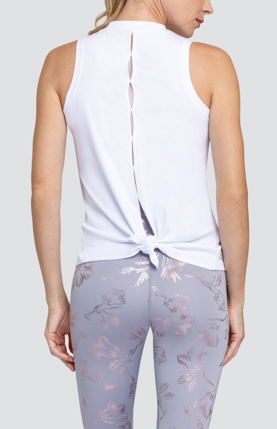 Tennis Tail Activewear Tanks | Norris Tank - Chalk White - Final Sale