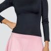 Tennis Tail Activewear Long Sleeve | Roy Top - Onyx Black - Final Sale