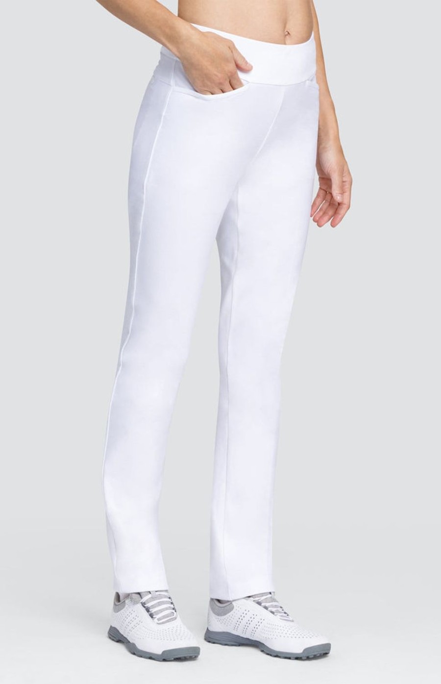 Golf Tail Activewear Long Pants | Mulligan 31" Pant - Chalk White